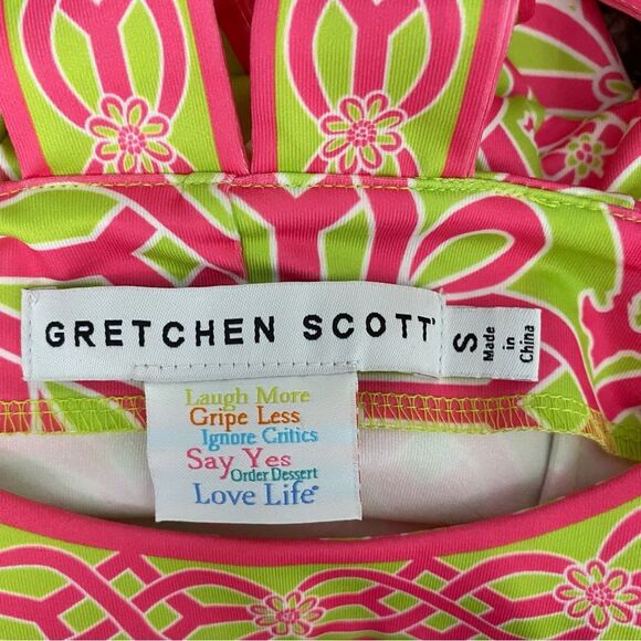 Gretchen Scott Designs Jersey Isosceles Dress Piazza Geometric Print Small - Picture 4 of 10